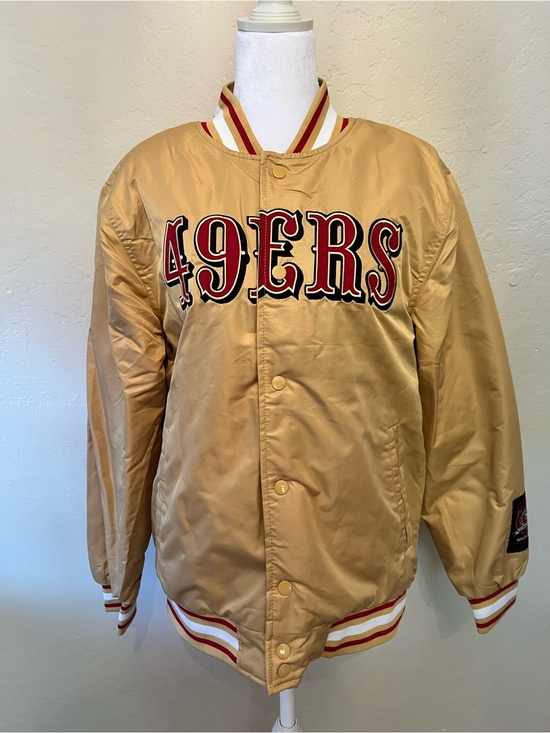 Other - San Francisco 49ers Gold Satin Varsity Jacket